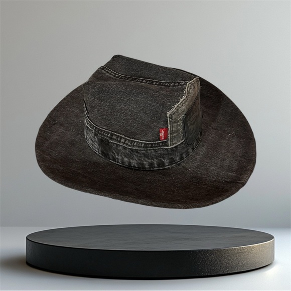 Levi's Dark Gray Denim Hat - Picture 6 of 7